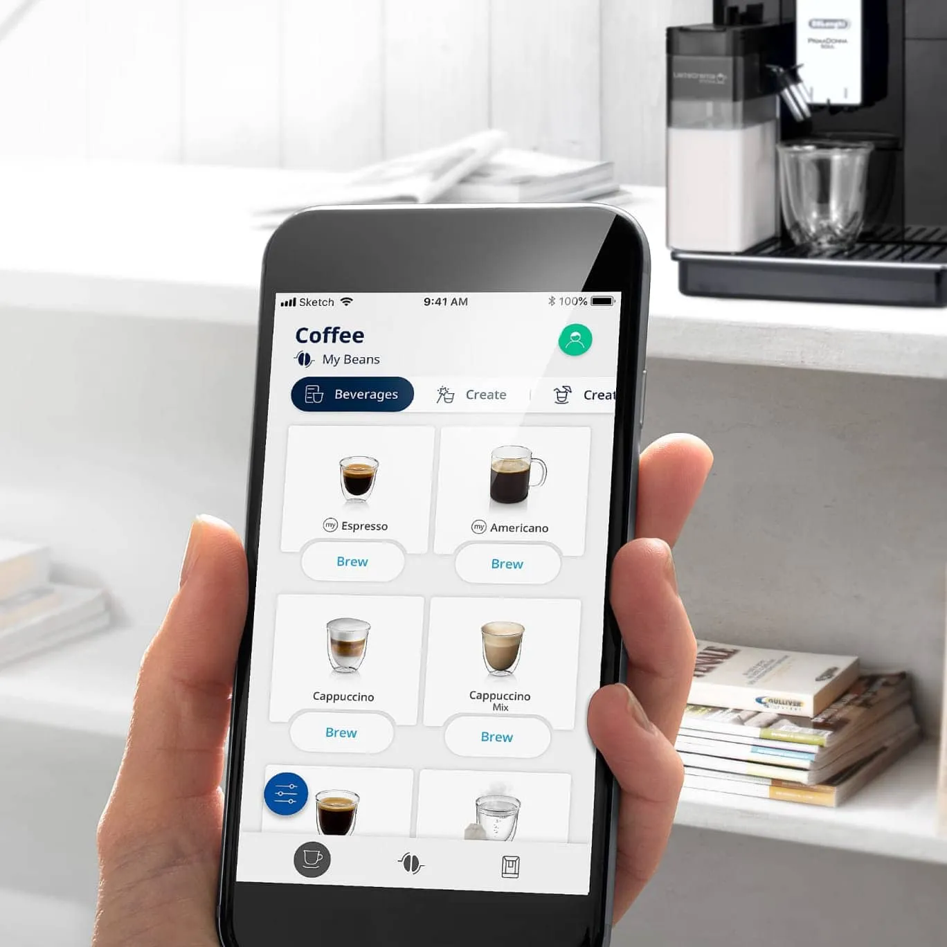 Cài đặt máy xay tự động