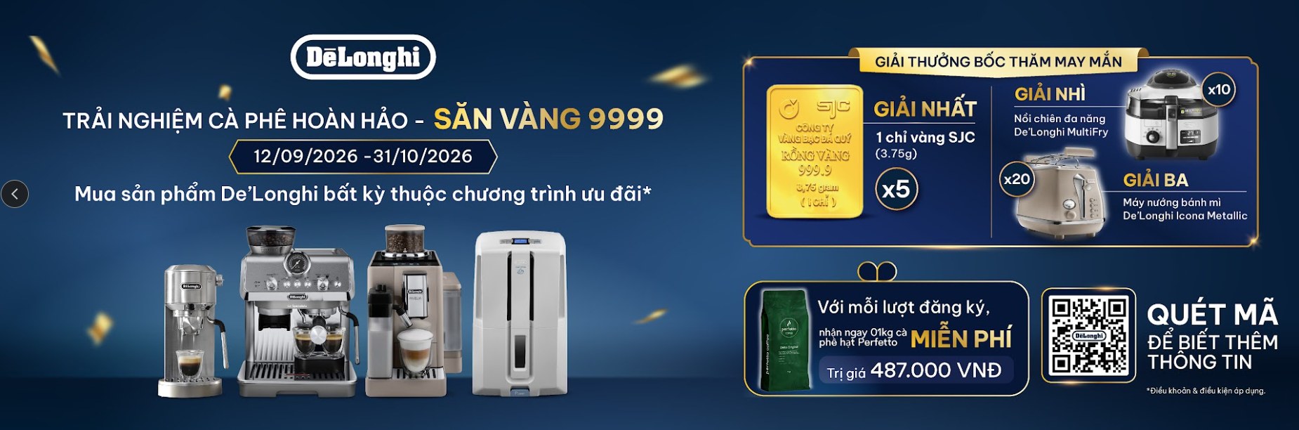 Trải nghiệm cà phê hoàn hảo - Săn vàng 9999