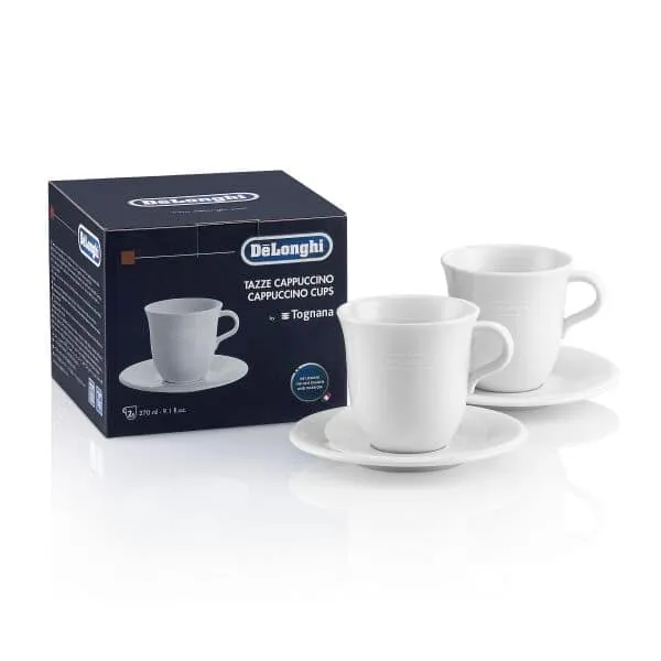 Bộ 2 tách sứ Cappuccino De'Longhi (270ml